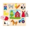 53025-PUZZLE GOULA SILUETA GRANJA 12 PIEZAS precio por 1 unidades