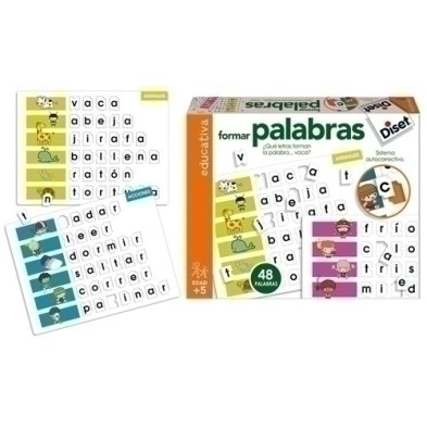 68952/63734-JUEGO EDUC. DISET FORMAR PALABRAS precio por 1 unidades