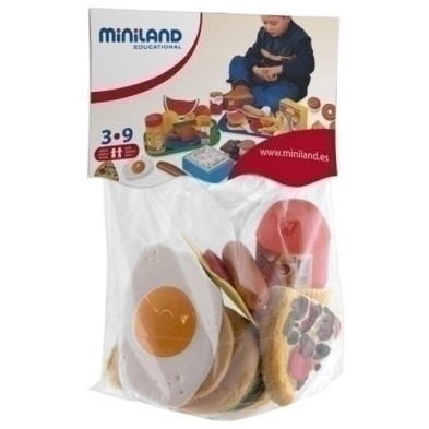 30585-BOLSA MINILAND 19 PIEZAS COMIDA RAPIDA precio por 1 unidades