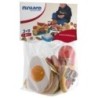 30585-BOLSA MINILAND 19 PIEZAS COMIDA RAPIDA precio por 1 unidades
