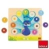 453060-PUZZLE GOULA PAVO REAL 9 PIEZAS precio por 1 unidades