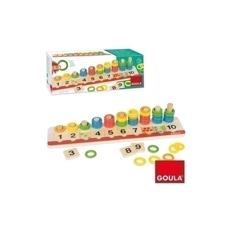 55157-JUEGO EDUC. GOULA ANILLAS DE COLORES precio por 1 unidades
