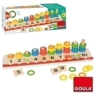 55157-JUEGO EDUC. GOULA ANILLAS DE COLORES precio por 1 unidades