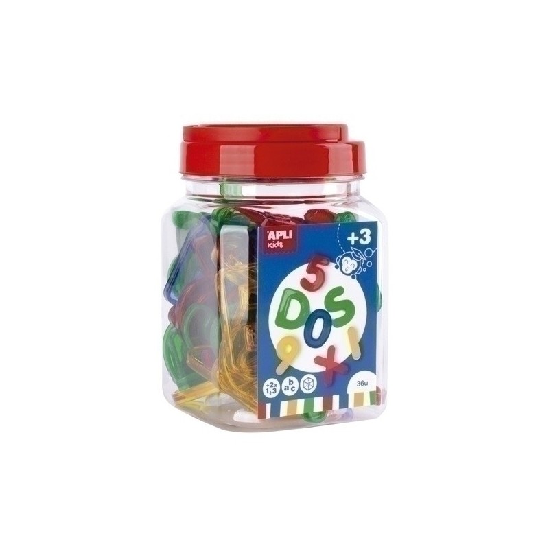 17493-JUEGO EDUC. APLI LETRAS Y NUM. TRANS. 36 precio por 1 unidades