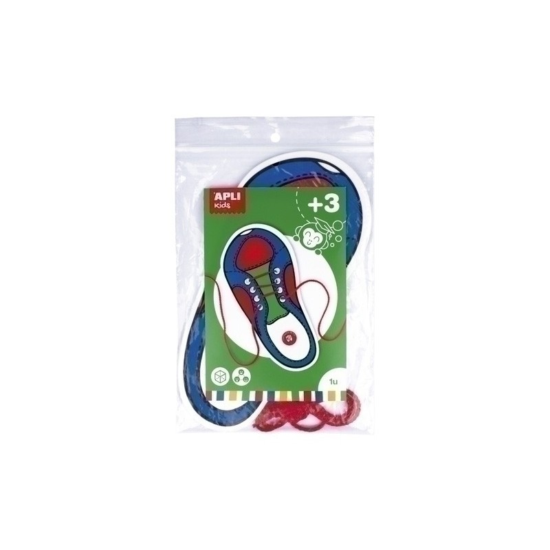 17488-JUEGO EDUC. APLI ATA ZAPATOS CORDON 1 UD precio por 1 unidades