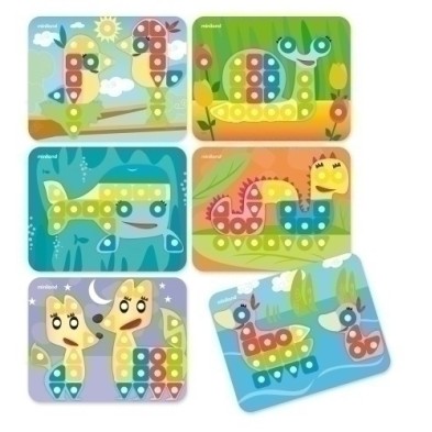 95023-JUEGO MINILAND SUPERPEGS ANIMALES P/6 precio por 1 unidades