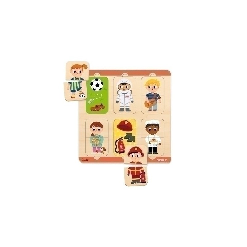 54009-PUZZLE GOULA LAS PROFESIONES precio por 1 unidades