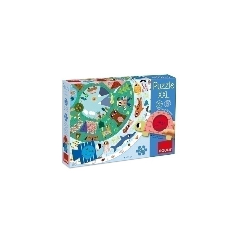 53177-PUZZLE GOULA XXL DESCUBRE ANIMALES precio por 1 unidades