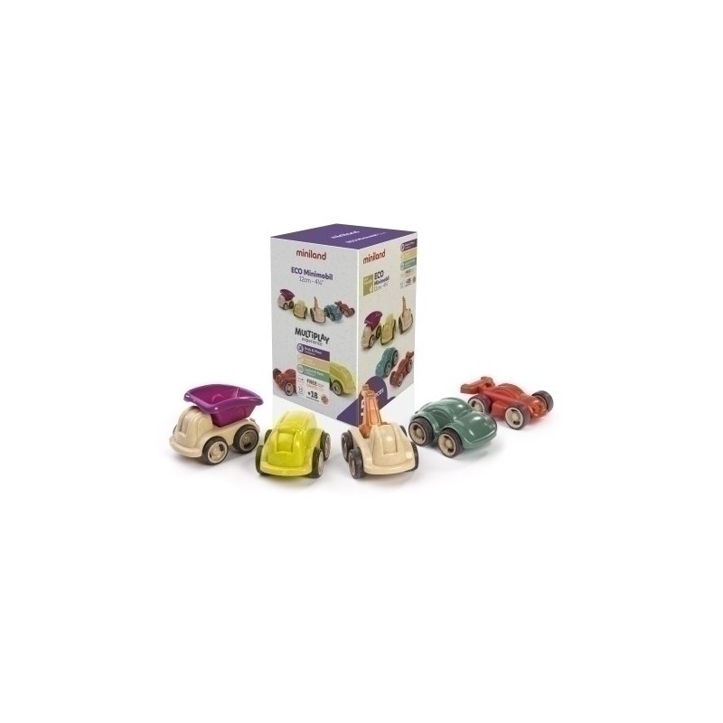 32254-JUEGO MINILAND MINIMOBIL 12 CM 5 PZ precio por 1 unidades