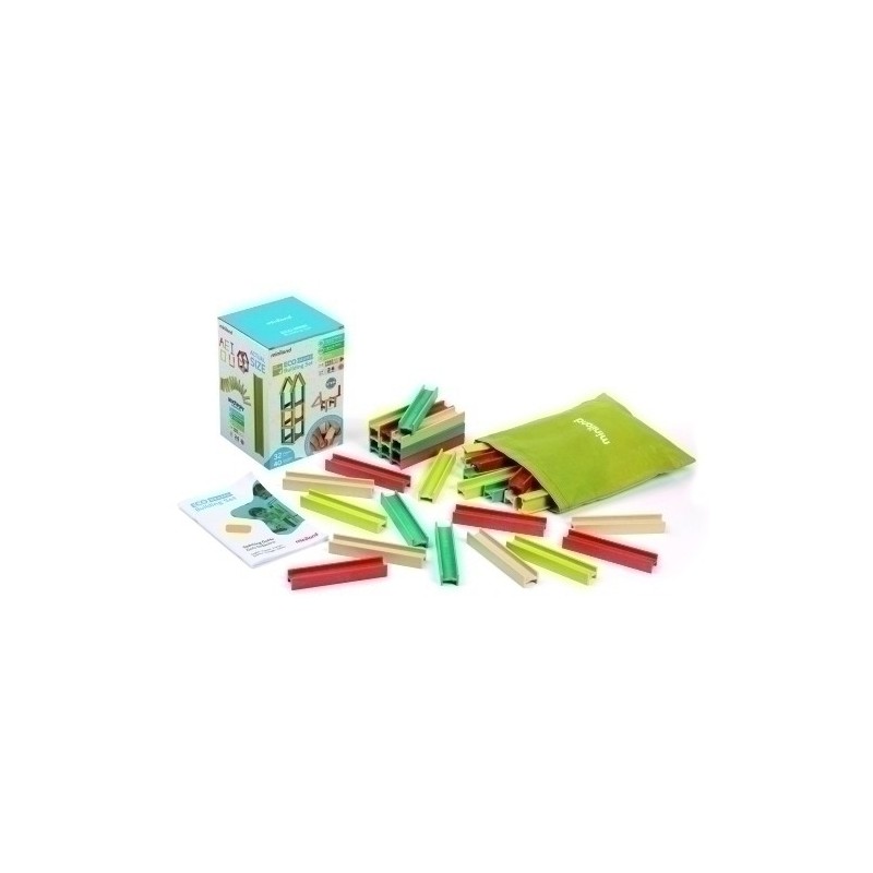32250-JUEGO ED.MINILAND ECO BEAMS BUILDING SET precio por 1 unidades