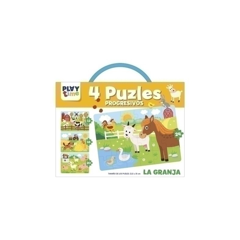 PTC004-JGO.IMAGILAND PLAYTIME PUZLES LA GRANJA precio por 1 unidades