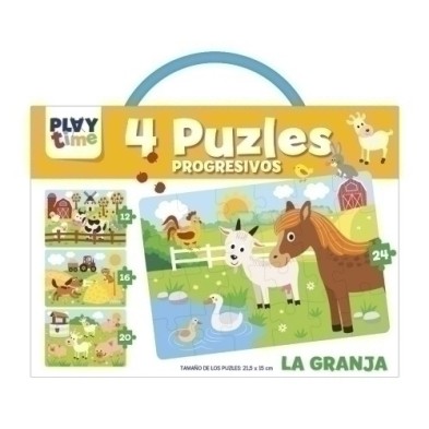 PTC004-JGO.IMAGILAND PLAYTIME PUZLES LA GRANJA precio por 1 unidades