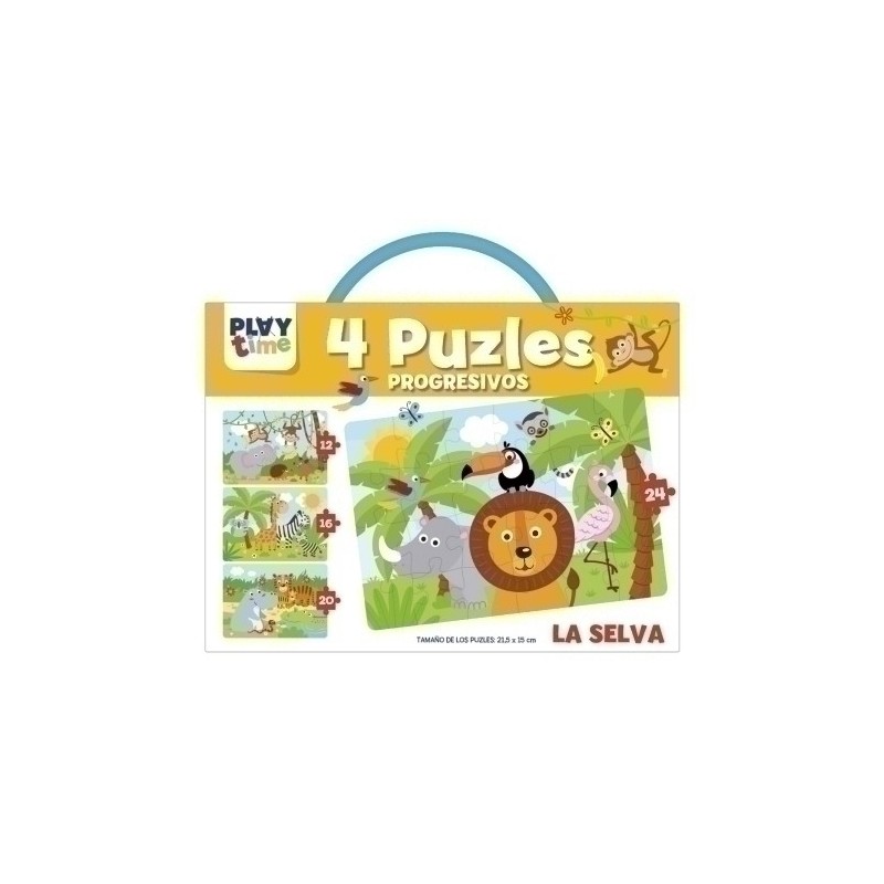 PTC005-JGO.IMAGILAND PLAYTIME PUZLES LA SELVA precio por 1 unidades