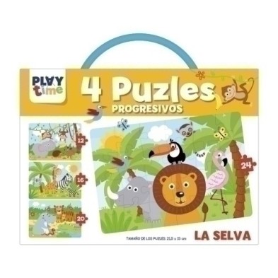 PTC005-JGO.IMAGILAND PLAYTIME PUZLES LA SELVA precio por 1 unidades