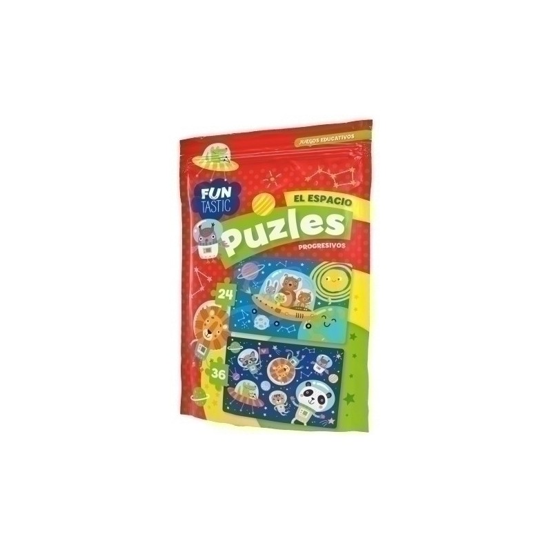 FUB002-JGO.IMAGILAND BOLSA PUZLE 24/36  ESPACIO precio por 1 unidades