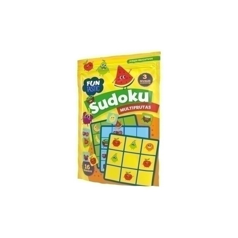 FUB004-JGO.IMAGILAND BOLSA SUDOKU MULTIFRUTAS precio por 1 unidades