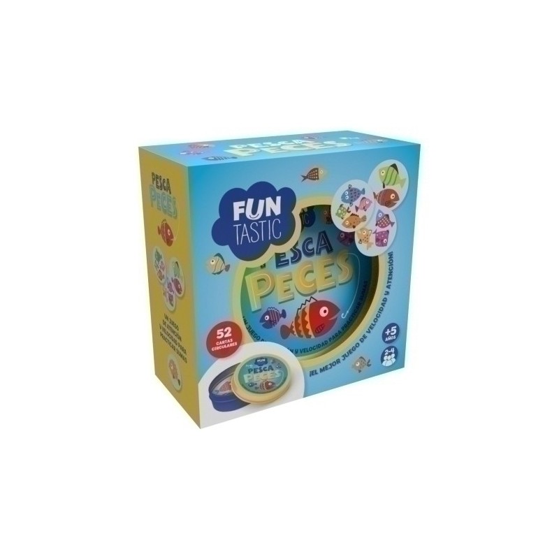 FUJ010-JGO.IMAGILAND CARTAS PESCA PECES C/CAJA precio por 1 unidades