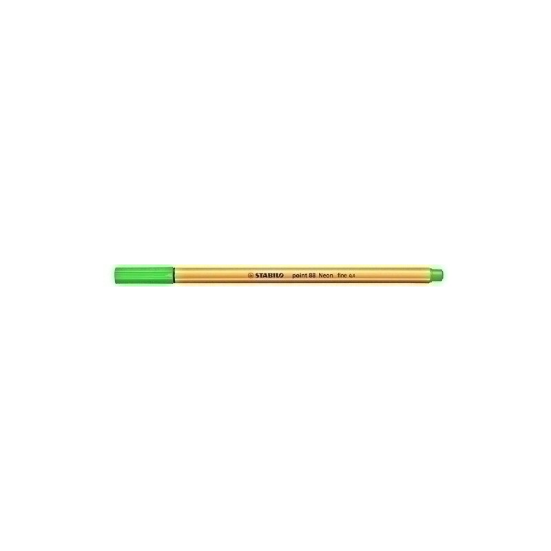 88/033-ROTUL.STABILO POINT 88  VERDE NEON precio por 10 unidades