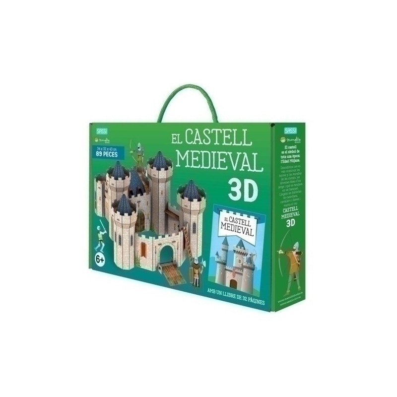 69733-PUZZLE MANOLITO B. CASTELL MEDIEVAL 3D - precio por 1 unidades