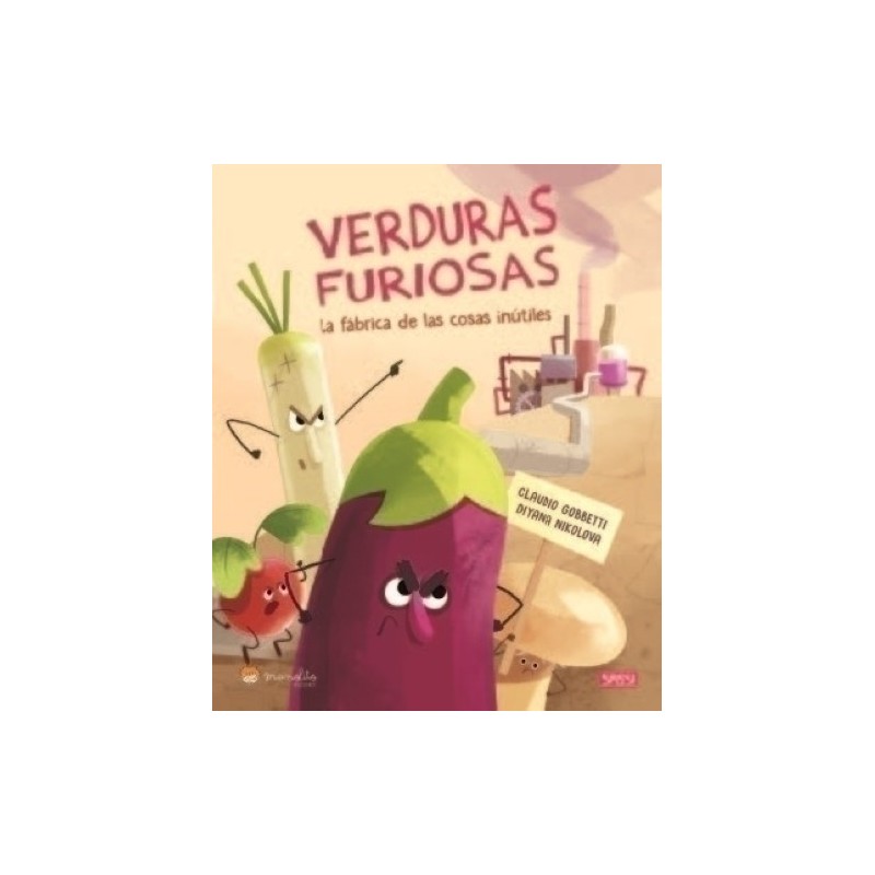 12738-LIBRO ILUS. MANOLITO B. VERDURAS FURIOSA precio por 1 unidades