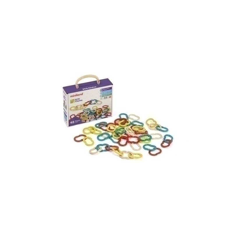 32251-JUEGO ED.MINILAND ECO CHAINS 48 PCS (2-5 precio por 1 unidades