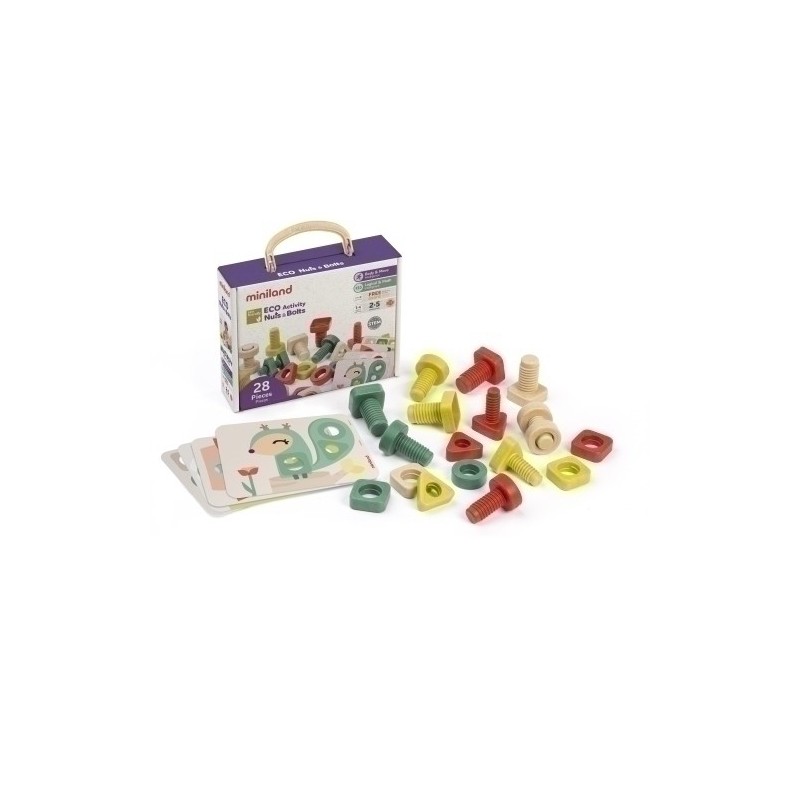 32255-JUEGO ED.MINILAND ECO ACTIV.NUTS&BOLTS precio por 1 unidades