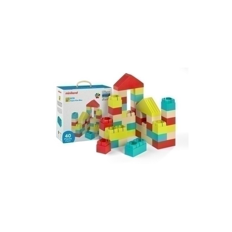32159-JUEGO ED.MINILAND ECO SUPER KIM BLOC 40 precio por 1 unidades