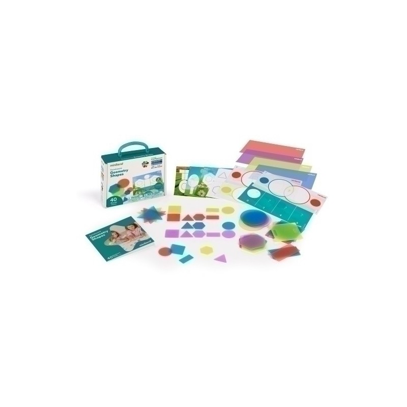 32164-JUEGO ED.MINILAND TRANS. GEOMETRY SHAPES precio por 1 unidades