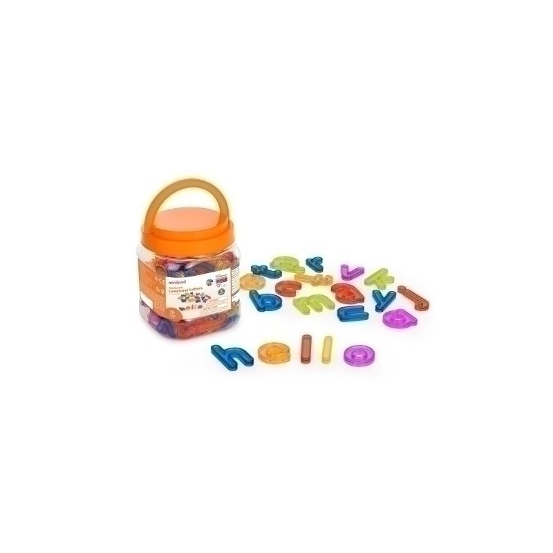 32170-JUEGO ED.MINILAND TRANS.LETRAS MINUSCULA precio por 1 unidades