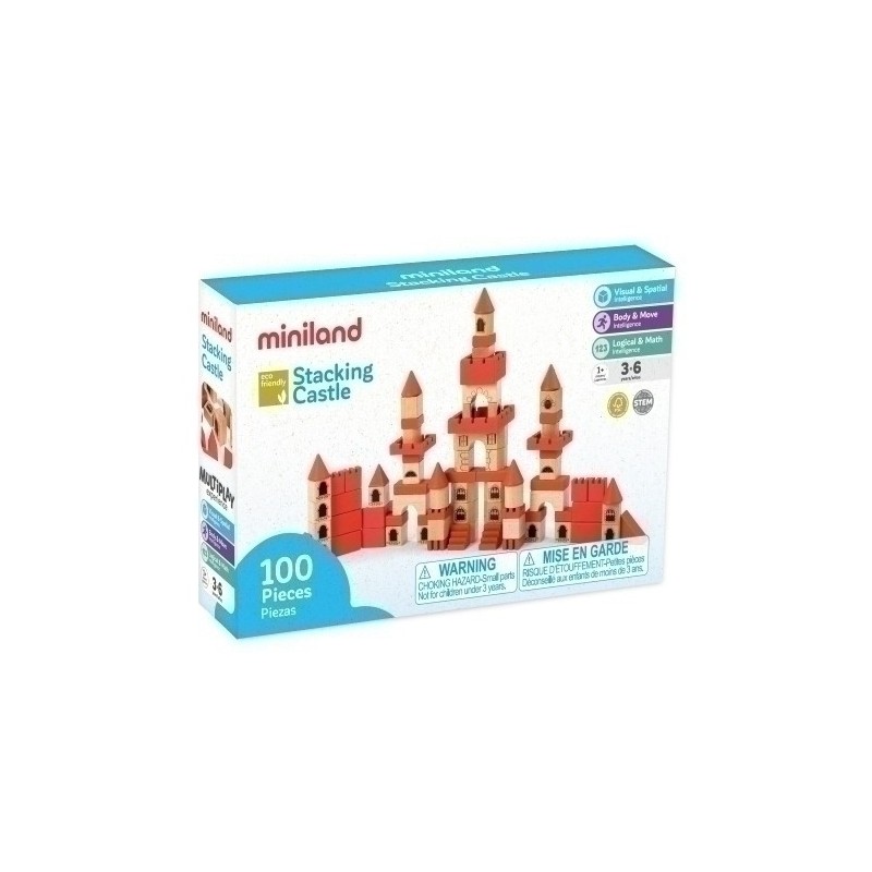 94050-JUEGO ED.MINILAND STACKING CASTLE (3-6) precio por 1 unidades