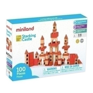 94050-JUEGO ED.MINILAND STACKING CASTLE (3-6) precio por 1 unidades