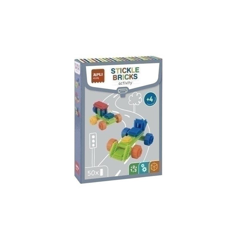 19159-JUEGO ED.APLY KIDS LADRILLOS CONST.50PZ precio por 1 unidades