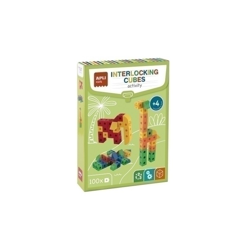 19161-JUEGO ED.APLY KIDS CUBOS CONEXION 100PZ precio por 1 unidades