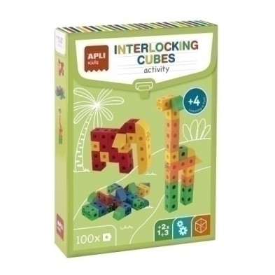 19161-JUEGO ED.APLY KIDS CUBOS CONEXION 100PZ precio por 1 unidades