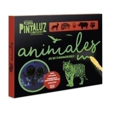 PTPL01-JGO.IMAGILAND PIZARRA PINTALUZ ANIMALES precio por 1 unidades