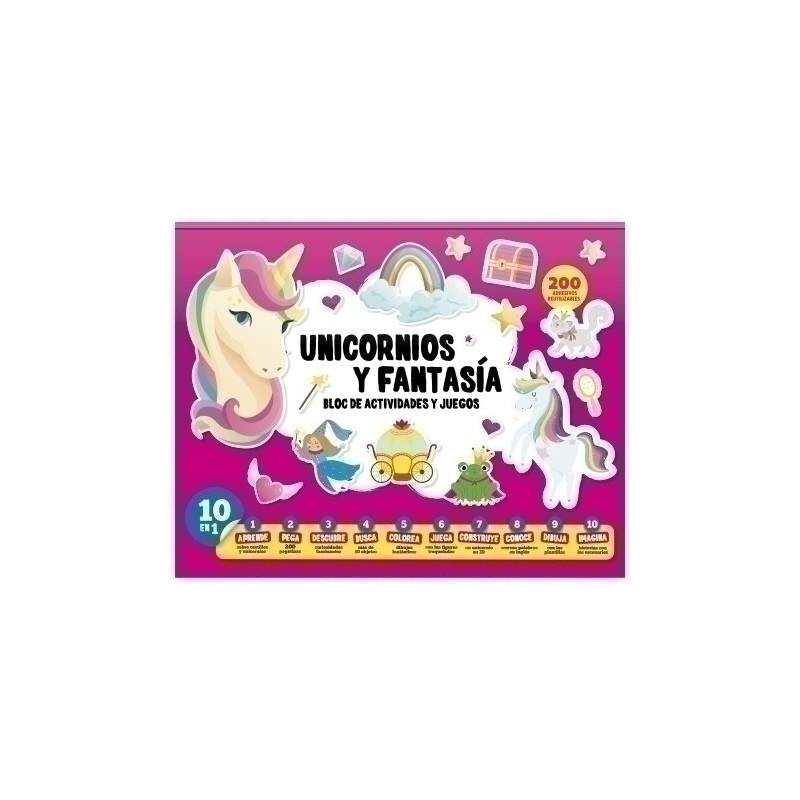 BOA002-JGO.IMAGILAND BLOC ACTIV. UNICORNIOS precio por 1 unidades