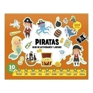 BOA004-JGO.IMAGILAND BLOC ACTIV. PIRATAS precio por 1 unidades