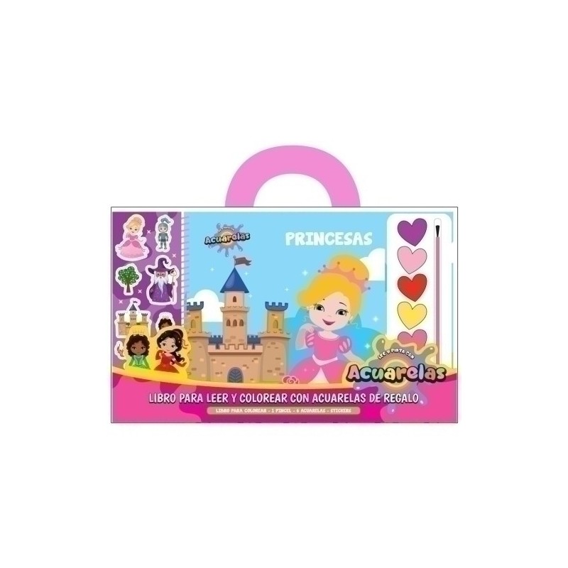 69786-LIBRO DE ACUARELAS MANOLITO B. PRINCESAS precio por 1 unidades