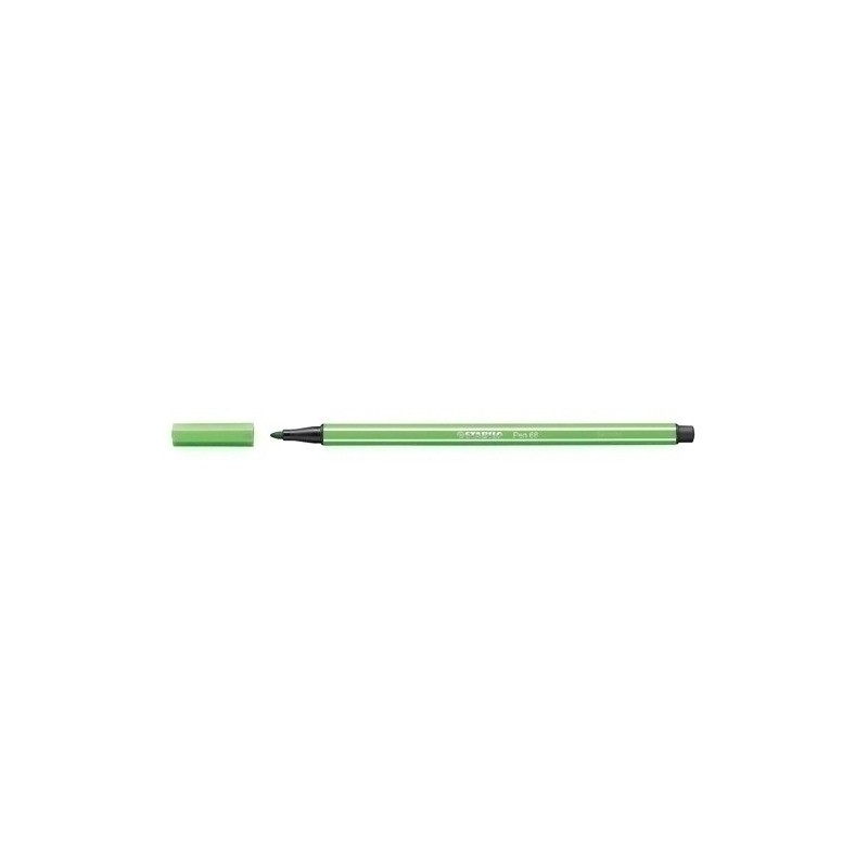 68/43-ROTUL.STABILO PEN 68  VERDE HOJA precio por 10 unidades