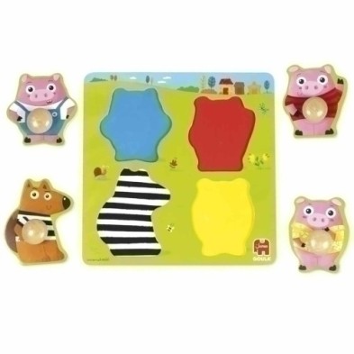 59452-PUZZLE GOULA PIGS (1-2 AÑOS) precio por 1 unidades