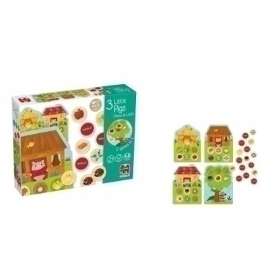 59455-JUEGO EDUC. GOULA FICHAS MEMO PIGS precio por 1 unidades