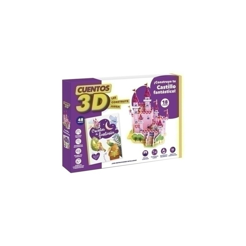 PTCN01-JGO.IMAGILAND CUENTO 3D CASTILLO precio por 1 unidades
