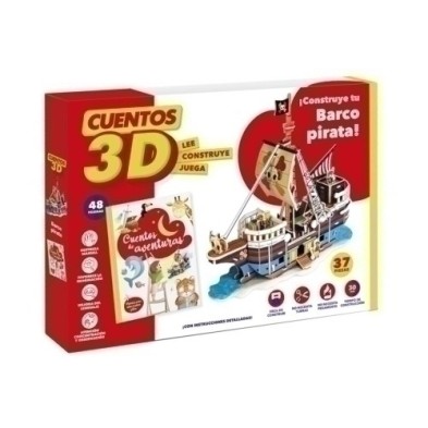 PTCN02-JGO.IMAGILAND CUENTO 3D BARCO PIRATA precio por 1 unidades