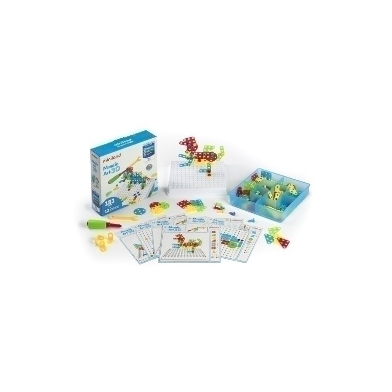 95020-JUEGO ED.MINILAND MOSAIC ART 3D (3-7 año precio por 1 unidades