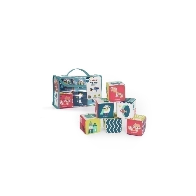97320-JUEGO ED.MINILAND CUBOS SONAJERO (0-6 me precio por 1 unidades