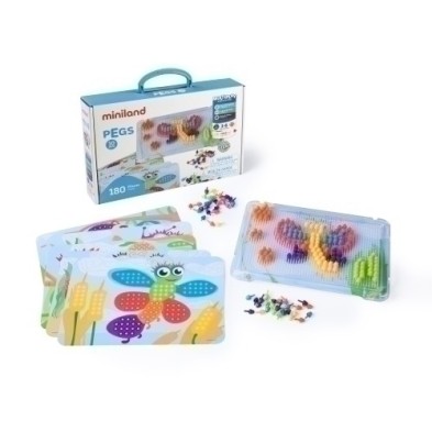 45316-JUEGO ED.MINILAND PEGS 10 MM (3-6 años) precio por 1 unidades