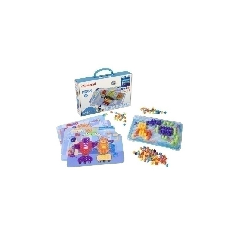45317-JUEGO ED.MINILAND PEGS 15 MM (3-6 años) precio por 1 unidades
