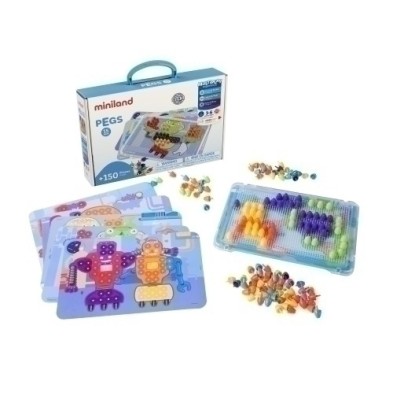 45317-JUEGO ED.MINILAND PEGS 15 MM (3-6 años) precio por 1 unidades