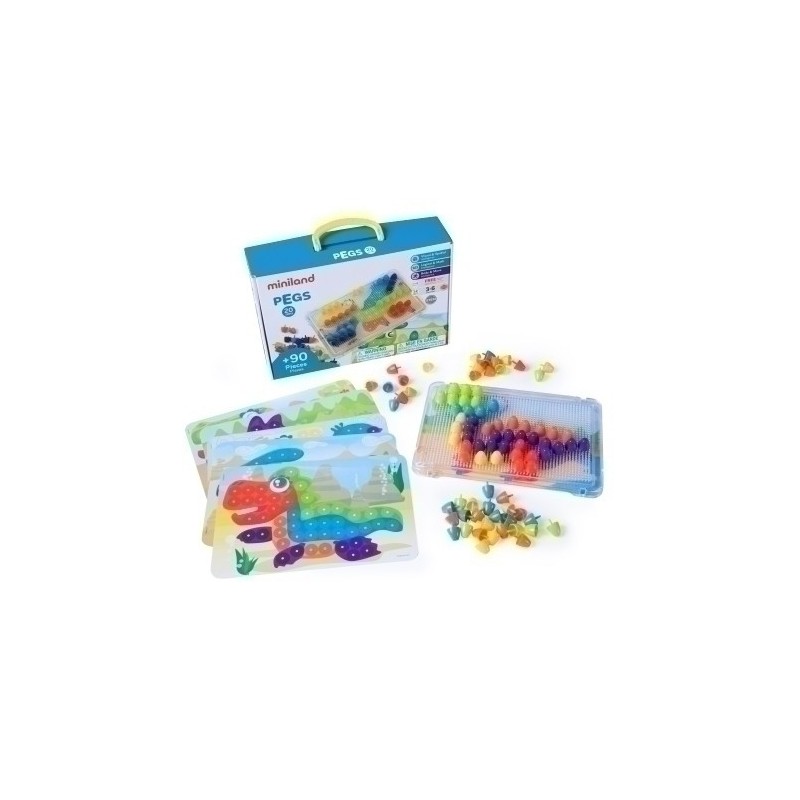 45318-JUEGO ED.MINILAND PEGS 20 MM (3-6 años) precio por 1 unidades
