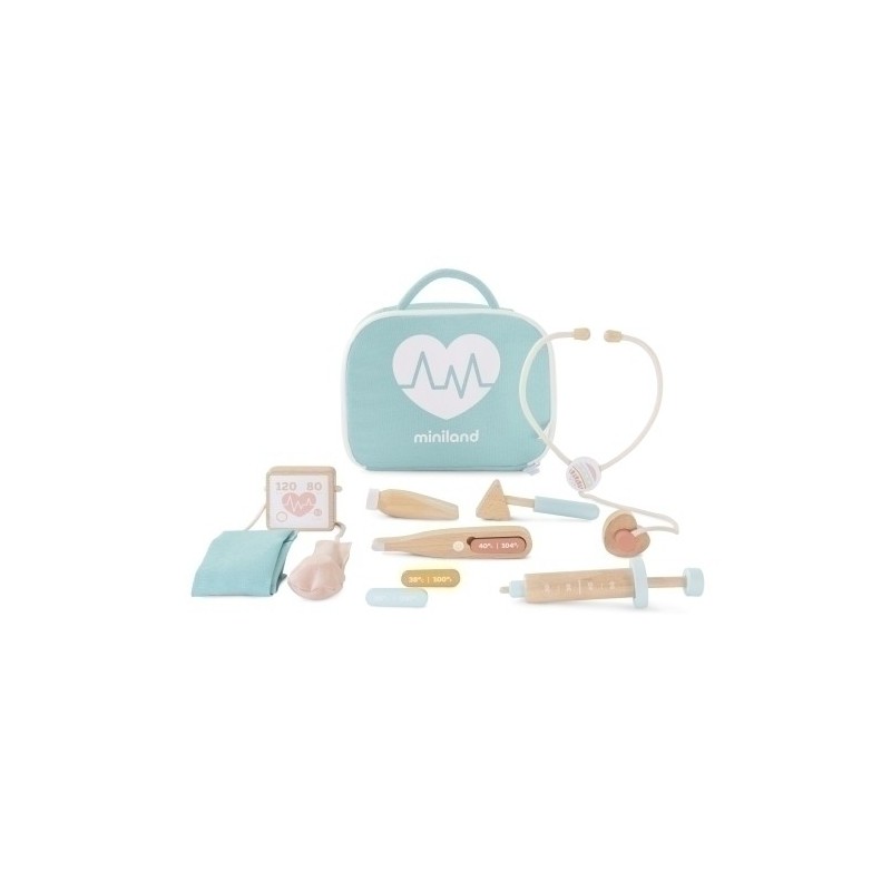 94063-JUEGO ED.MINILAND SET MEDICO MADERA (3-6 precio por 1 unidades